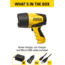 Stanley Fatmax Waterproof LED Rechargeable Spotlight, Yellow, FL5W10