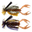 Stanley Jigs Finesse Jig, Green Pumpkin/Pumpkin, 1/4oz, 2 per Pack, FSR214-6074