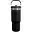 Stanley The IceFlow Flip Straw Tumbler, Black 2.0, 30 oz/0.89 L, 10-09993-176