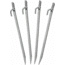 Stansport 12 Steel Tent Stakes - 4 Pack, Stainless, 12L x 0.75W x 0.5H, 812-4