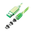 Statik Statik GloBright Universal Light-Up Charge Cable, 3ft/1m, Green, PUP-0253-GRN