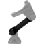Stealth Rod Holders Dual Pivot Short Extension, Black, DUPIVEXT -S