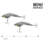SteelShad Mini, 2 Pack, 1/4 Oz, Silver/Chrome, SSL-10075