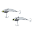 SteelShad Mini, 2 Pack, 1/4 Oz, White Shad, SSL-10078