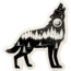 Sticker Art The Wolf Stikers, THE WOLF