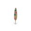 Stinger Stingray Spoon Lightweight Trolling Spoon, 4.25in .4oz., #1 VMC Hooks, Silver Hammered, Wonderbread Super Glow, NSH171