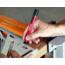STKR Concepts Mechanical Carpenter Pencil w/ 3 pieces of Lead, Red, 77629