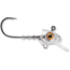Storm 360GT Swimmer Jig Head, Fits 3.5in Body Length, 1/8oz Jig, #2/0 VMC Coastal Black Hook, Transparent, SJS35GA-18J