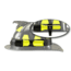 Streamlight Helmet Lighting Kit, Yellow - Div 2 3AA Lux, White LED, Batteries, Black Jack Mount, Helmet band