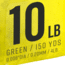 Strike King Contra Braid Fishing Line, 10lb Test, 150-Yards, Green, LPB150-10G