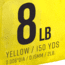 Strike King Contra Braid Fishing Line, 8lb Test, 150-Yards, Hi-Vis Yellow, LPB150-8Y