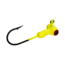 Strike King Mr. Crappie Sausage Head Jig Head, 25 Pack, Chartreuse, 1/16oz, MRCSH25P116-1