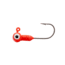 Strike King Mr. Crappie Sausage Head Jig Head, 25 Pack, Flo Red, 1/16oz, MRCSH25P116-578