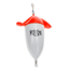 Strike King Ploppin’ Cork, Double Winged Popping Float, Inshore Terminal Tackle, High-Quality Wire, Loud Internal Rattle, 1.5oz, Flo Red/White, PLOPRW