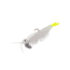 Strike King Pre-Rigged Tidal Shrimp 1/4oz, Pearl Chartreuse Tail, 2.75in, PRSSW275-492