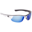 Strike King S11 Optics Gulf Sunglasses, Shiny White Black Two Tone Frame, Multi Layer Blue Mirror, Gray Base Lens, SG-S11541