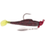 Strike King Speckled Trout Magic Fishing Lure, Prerigged Soft Plastic Saltwater Swimbait, Black Neon Chartreuse Tail/Red Head, 1/4oz, STM14-865, STM14-865