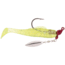 Strike King Speckled Trout Magic Fishing Lure, Prerigged Soft Plastic Saltwater Swimbait, Chartreuse Silver Red Head, 1/8oz, STM18-841, STM18-841