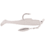 Strike King Speckled Trout Magic Fishing Lure, Prerigged Soft Plastic Saltwater Swimbait, Pearl, 1/8oz, STM18-844, STM18-844