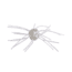 Strike King Tumbleweed Floating Softbait, 4 pack, 3in, Pearl Flash, 12-36244