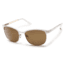 Suncloud Polarized Optics Causeway Sunglasses - White Frame/Brown Polarized Polycarbonate Lens S-CUPPBRWT