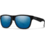 Suncloud Polarized Optics Lowdown Slim Sunglasses-Matte Black-ChromaPop Polar Blue Mirror