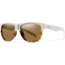 Suncloud Polarized Optics Lowdown Slim Sunglasses-White/Brown-Brown