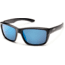 Suncloud Polarized Optics Mayor Sunglasses-Black-Polarized Blue Mirror