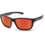 Suncloud Polarized Optics Mayor Sunglasses-Matte Black-Polarized Red Mirror