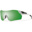 Suncloud Polarized Optics Pivlock Arena Max Sunglasses Matte White/Green Sol-X/Ignitor/Clear Carbonic TLT Lenses ANMPCGMMW