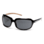 SunCloud Poppy Sunglasses with Black Backpaint Frames, Gray Lenses