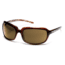 SunCloud Poppy Sunglasses with Cola Backpaint Frames, Brown Lenses