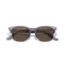 Sunski Cambria Sunglasses, Navy Frame, Amber Lens, SUN-CB-NAM