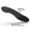 Superfeet Black DMP Premium Insoles-Black-C (M 5.5-7)