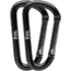 Survive Outdoors Longer Utility Carabiner, 8 cm, 2 Pack, Black, 0140-0034
