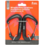Survive Outdoors Longer Wiregate Utility Carabiner, 8 cm, 2 Pack, Black, 0140-0038