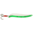 Swedish Pimple Flutter Laker Taker Spoon, 4 in, 1/4 oz, 4 in, Nickel/Fluorescent Green, 9016FGN