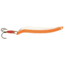 Swedish Pimple Flutter Laker Taker Spoon, 4 in, 1/4 oz, 4 in, Nickel/Orange, 9016FON
