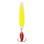 Swedish Pimple Jigging Lure, 1/4oz, 1-3/4 in, Pearl/Yellow, 4PFY