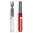 Swiss Advance Hippus Travel Knife &amp; Fork Set-Red/White