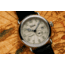 Szanto Automatic Officer Watches, Ivory Dial, Black Strap, Steel, One Size, SZ 6305E