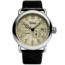 Szanto Automatic Officer Watches, Ivory Dial, Black Strap, Steel, One Size, SZ 6305E
