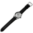 Szanto Automatic Officer Watches, Silver Dial, Black Strap, Steel, One Size, SZ 6202E