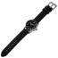Szanto Heritage Aviator Watches, Black Dial, Black Strap, Steel, One Size, SZ 2751
