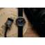 Szanto Heritage Aviator Watches, Black Dial, Black Strap, Steel, One Size, SZ 2751