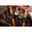 Szanto Heritage Aviator Watches, Black Dial, Tan Strap, Gun Gray, One Size, SZ 2757
