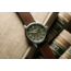 Szanto Heritage Aviator Watches, Green Dial, Brown Strap, Steel, One Size, SZ 2755
