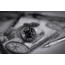 Szanto Icon Frank Stephenson Cosmos Watches, Black Dial, Gray Strap, GRAY, One Size, IC-FS-9002