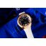 Szanto Icon Frank Stephenson Cosmos Watches, Blue Dial, White Strap, Rose Gold, One Size, IC-FS-9005