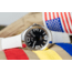 Szanto Icon Frank Stephenson Cosmos Watches, Blue Dial, White Strap, Steel, One Size, IC-FS-9004